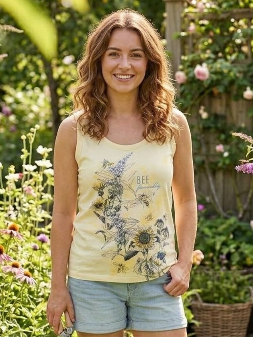 🐝 Bee Friendly Floral Tank Top 🌻